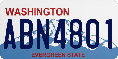 WA license plate ABN4801