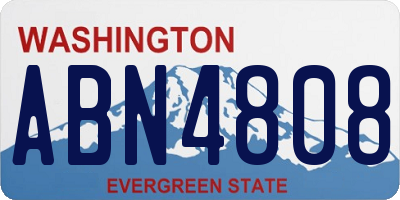 WA license plate ABN4808