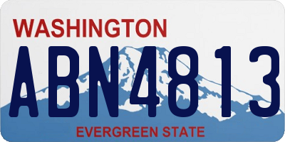 WA license plate ABN4813