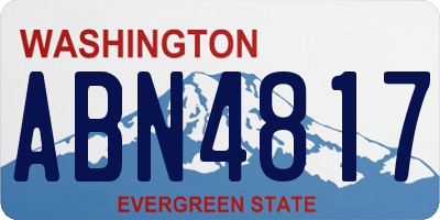 WA license plate ABN4817