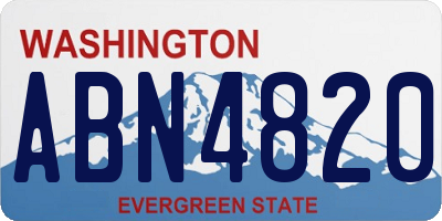 WA license plate ABN4820