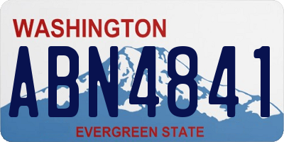 WA license plate ABN4841
