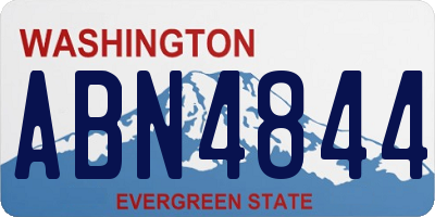WA license plate ABN4844
