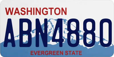 WA license plate ABN4880