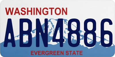 WA license plate ABN4886