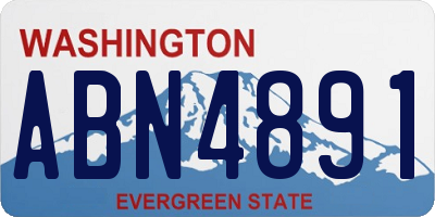 WA license plate ABN4891