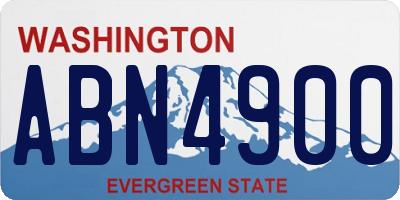 WA license plate ABN4900