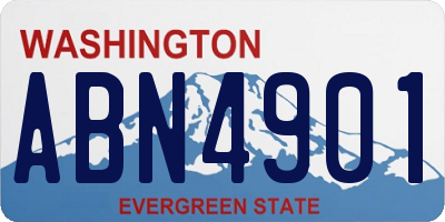 WA license plate ABN4901