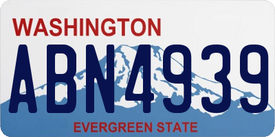 WA license plate ABN4939