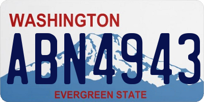 WA license plate ABN4943