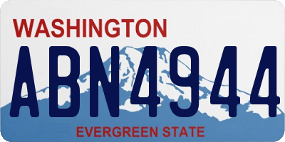 WA license plate ABN4944