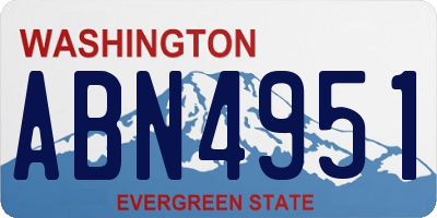 WA license plate ABN4951