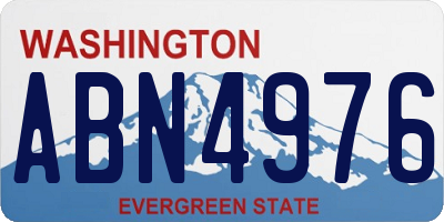 WA license plate ABN4976