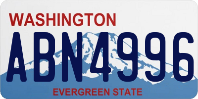 WA license plate ABN4996