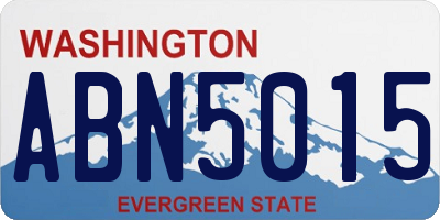 WA license plate ABN5015