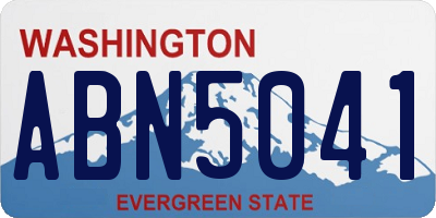 WA license plate ABN5041