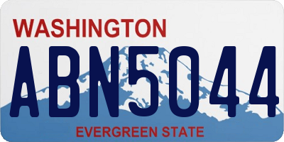 WA license plate ABN5044