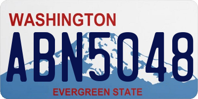 WA license plate ABN5048
