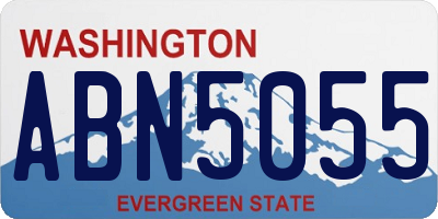 WA license plate ABN5055