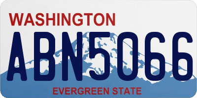WA license plate ABN5066
