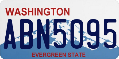 WA license plate ABN5095
