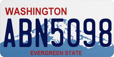 WA license plate ABN5098