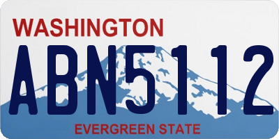 WA license plate ABN5112