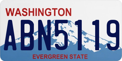 WA license plate ABN5119