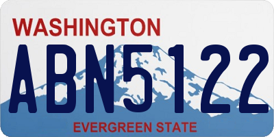 WA license plate ABN5122