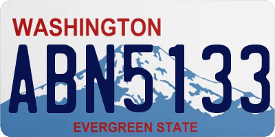 WA license plate ABN5133