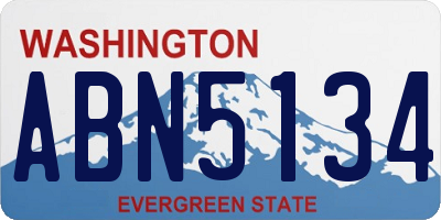 WA license plate ABN5134