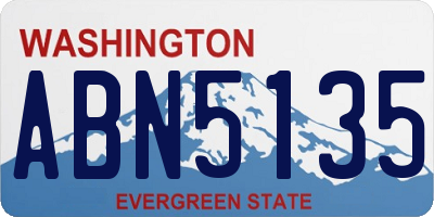 WA license plate ABN5135
