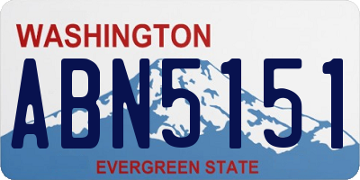 WA license plate ABN5151