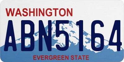 WA license plate ABN5164