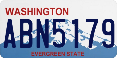 WA license plate ABN5179