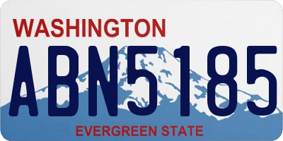 WA license plate ABN5185