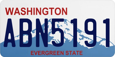 WA license plate ABN5191