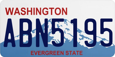WA license plate ABN5195