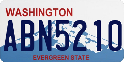 WA license plate ABN5210
