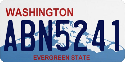 WA license plate ABN5241