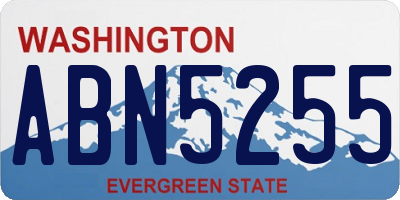 WA license plate ABN5255