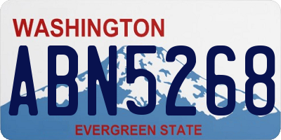 WA license plate ABN5268