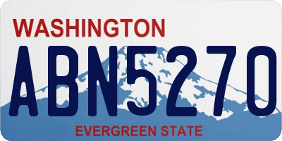 WA license plate ABN5270