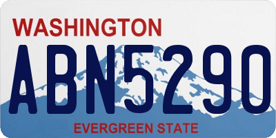WA license plate ABN5290