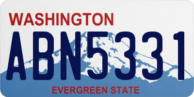 WA license plate ABN5331
