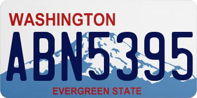 WA license plate ABN5395