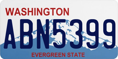 WA license plate ABN5399