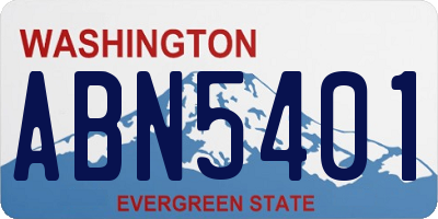 WA license plate ABN5401