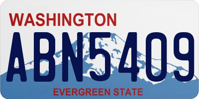 WA license plate ABN5409