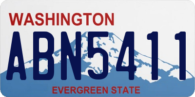 WA license plate ABN5411